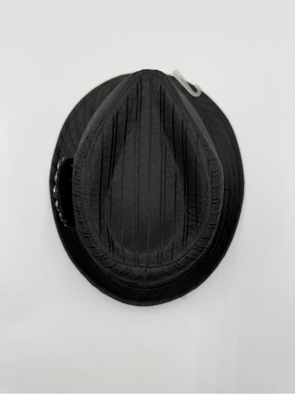 NWT Icing Black Rhinestone Fedora Hat One Size